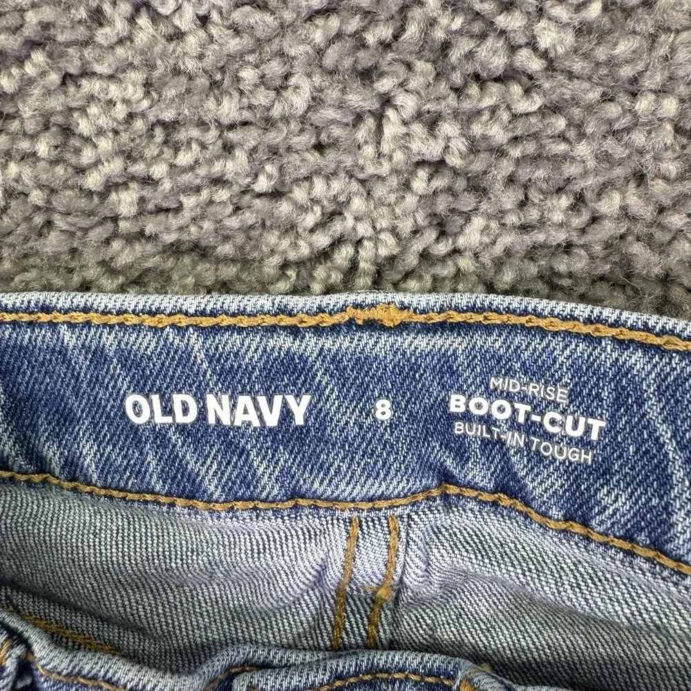 Old Navy Jeans Boys 8 Blue Mid Rise Bootcut Built-In Tough Stretch Denim Casual